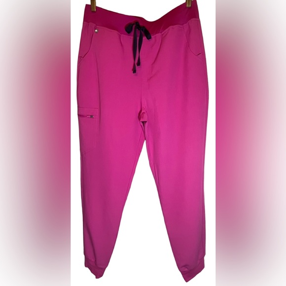 Sold!💗💜FIGS Zamora Jogger Scrub Pants Limited-Electric Orchid Large-Tall EUC - Picture 7 of 15